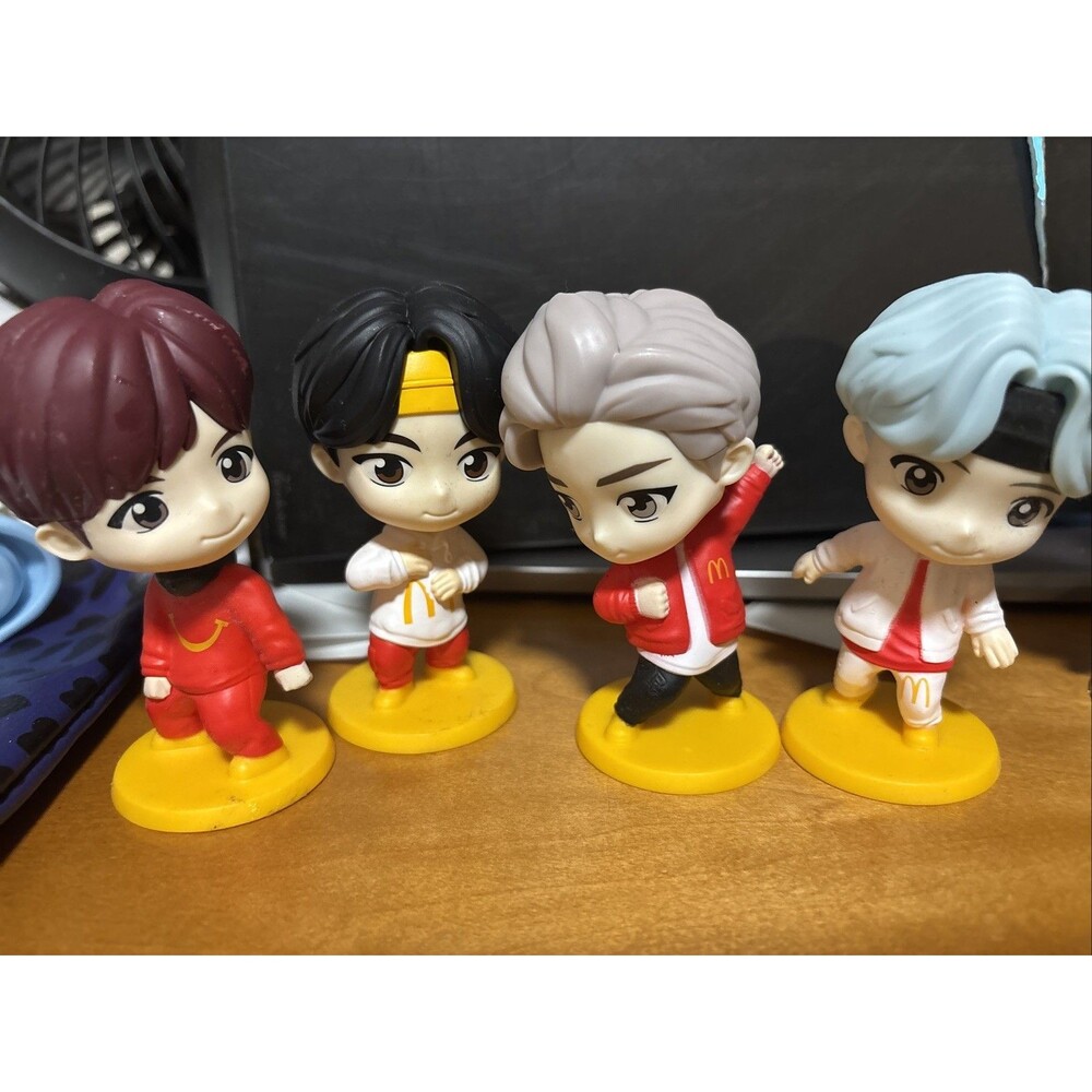 2025 McDONALD'S Tinytan BTS HAPPY MEAL TOYS Bundle Of 4 :)